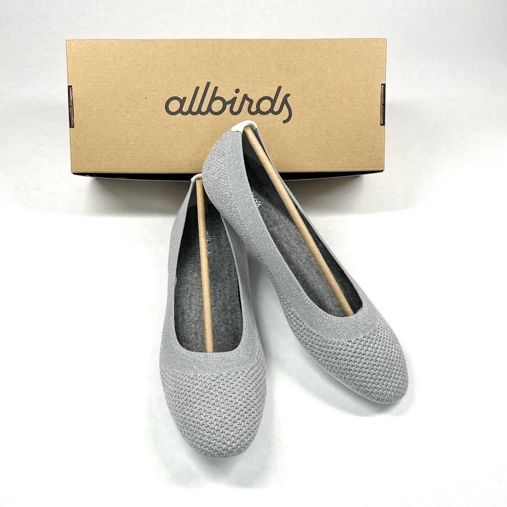 **SOLD**  allbirds Tree Breezers Slip On Ballet Flats Shoes Mallee Grey Women 10 - Picture 10 of 13